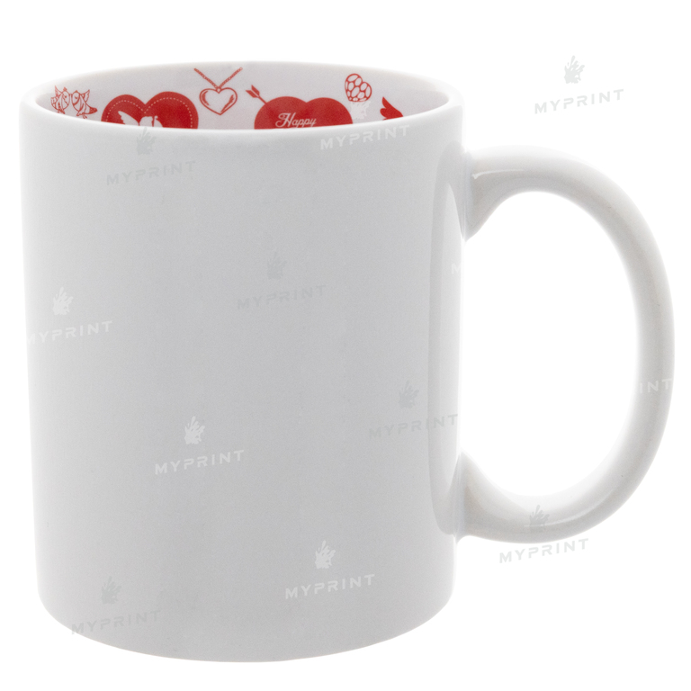 Чашка для сублімації з написом всередині "I love you" 11 Oz (330 мл) (2724)  Чашка для сублімації з написом всередині "I love you" 11 Oz (330 мл) (2724)
