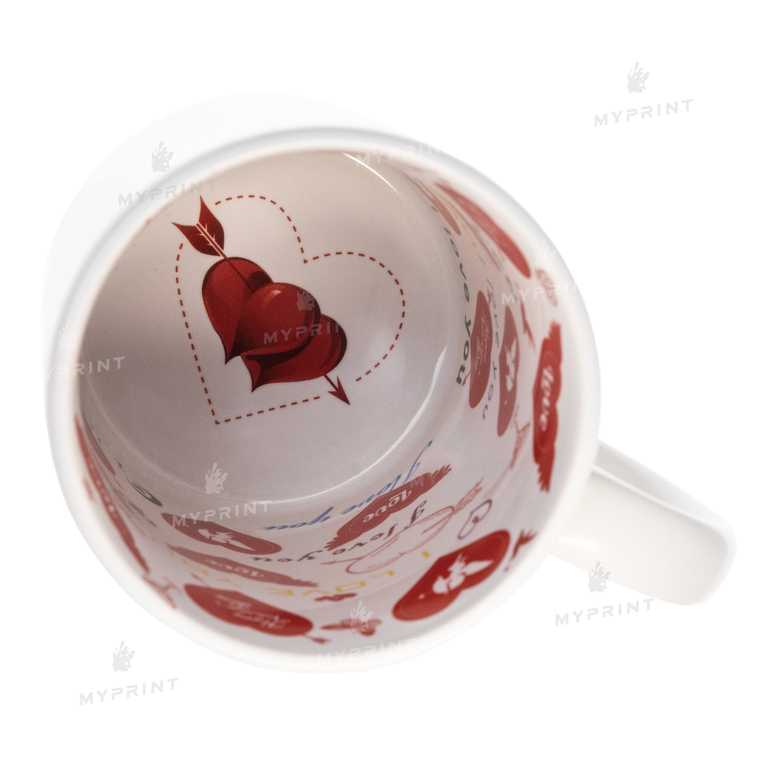 Чашка для сублімації з написом всередині "I love you" 11 Oz (330 мл) (2724)  Чашка для сублімації з написом всередині "I love you" 11 Oz (330 мл) (2724)