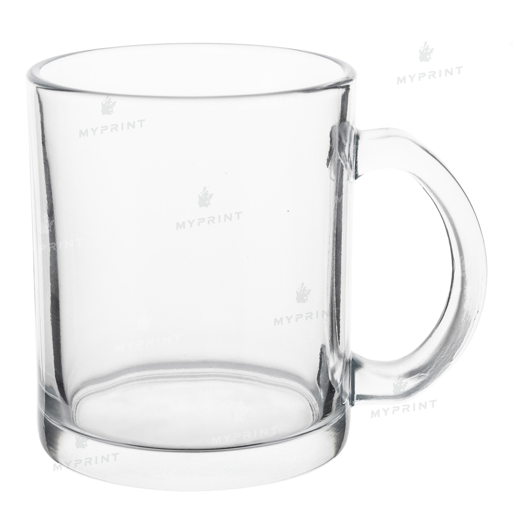 Кружка для сублимации стеклянная прозрачная 11 Oz (330 мл) (6071) - фото 1 Кружка для сублимации стеклянная прозрачная 11 Oz (330 мл) (6071) - фото 1 - Заготовки для сублимации