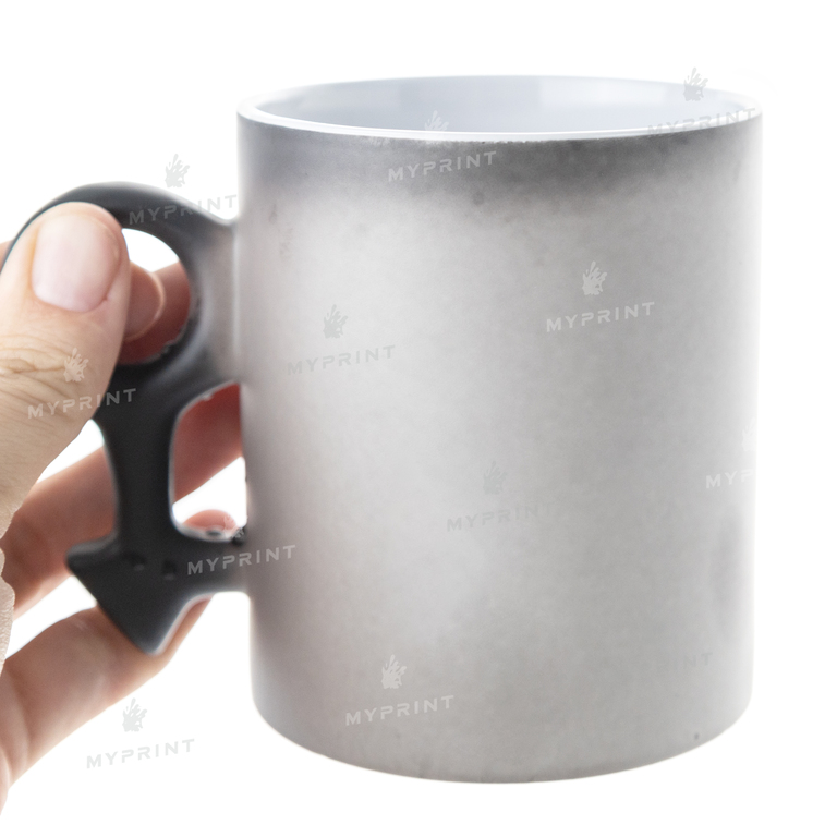 Mugs for sublimation paired chameleon in the shape of a sign of a man and a woman matte black 11 Oz (330 ml) (9504)  Mugs for sublimation paired chameleon in the shape of a sign of a man and a woman matte black 11 Oz (330 ml) (9504)