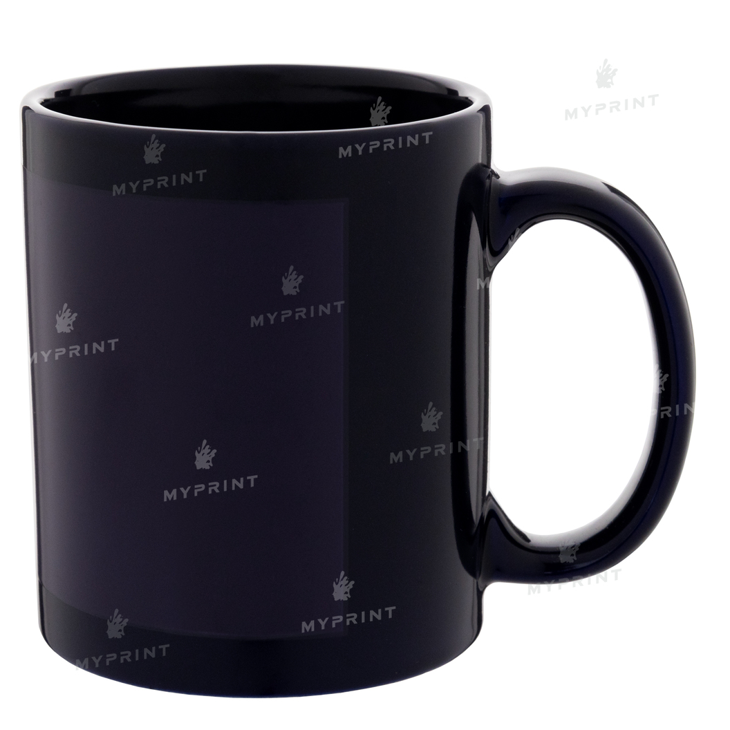 Чашка для сублімації хамелеон з областю для друку темно-синя 11 Oz (330 мл) (7061) - фото 1 Чашка для сублімації хамелеон з областю для друку темно-синя 11 Oz (330 мл) (7061) - фото 1 - Заготовки для сублімації