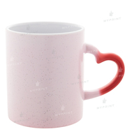 Чашка для сублімації хамелеон з ручкою у формі серця з блискітками матова червона 11 Oz (330 мл) (6309) - фото 2 Чашка для сублімації хамелеон з ручкою у формі серця з блискітками матова червона 11 Oz (330 мл) (6309) - фото 2 - Заготовки для сублімації