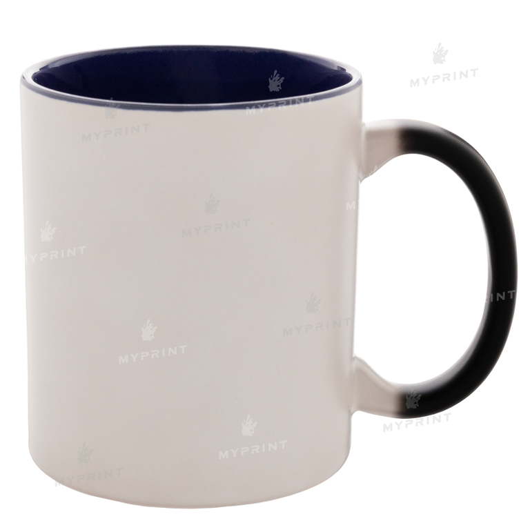 Кружка для сублимации хамелеон матовая внутри темно-синяя 11 Oz (330 мл) (6840)  Кружка для сублимации хамелеон матовая внутри темно-синяя 11 Oz (330 мл) (6840)