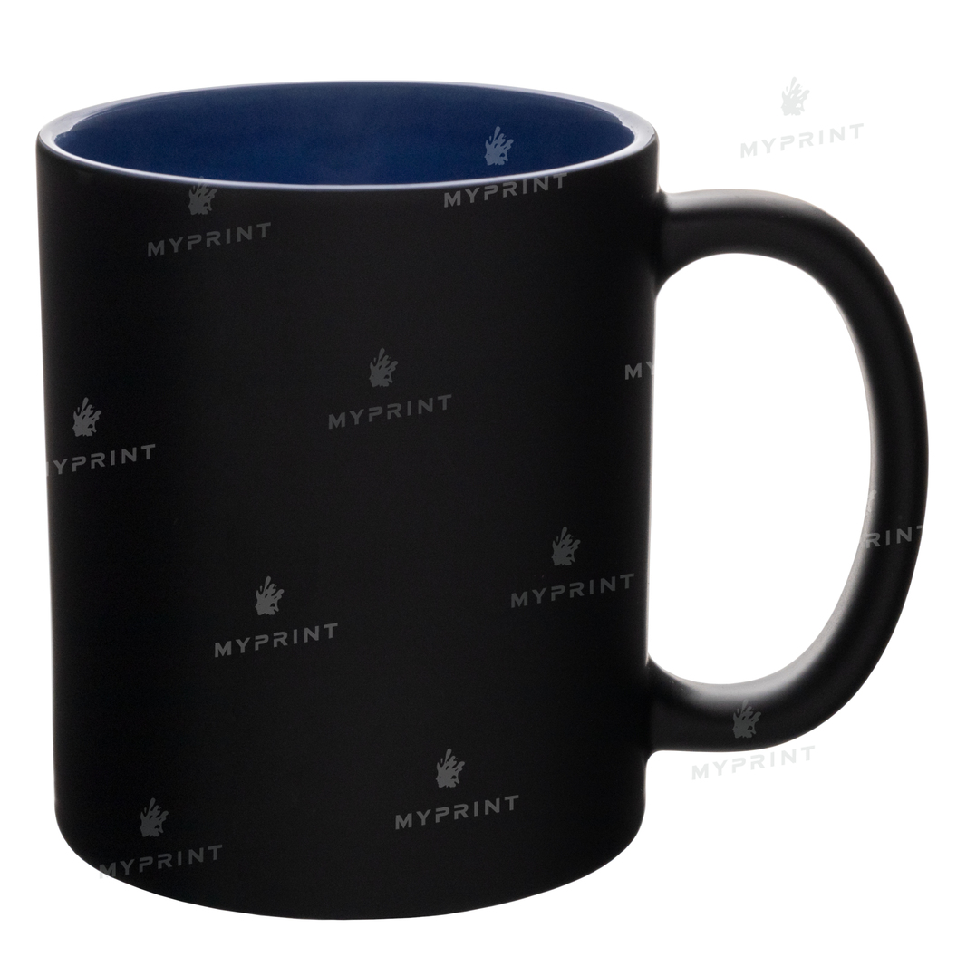 Кружка для сублимации хамелеон матовая внутри синяя 11 Oz (330 мл) (6846) - фото 1 Кружка для сублимации хамелеон матовая внутри синяя 11 Oz (330 мл) (6846) - фото 1 - Заготовки для сублимации