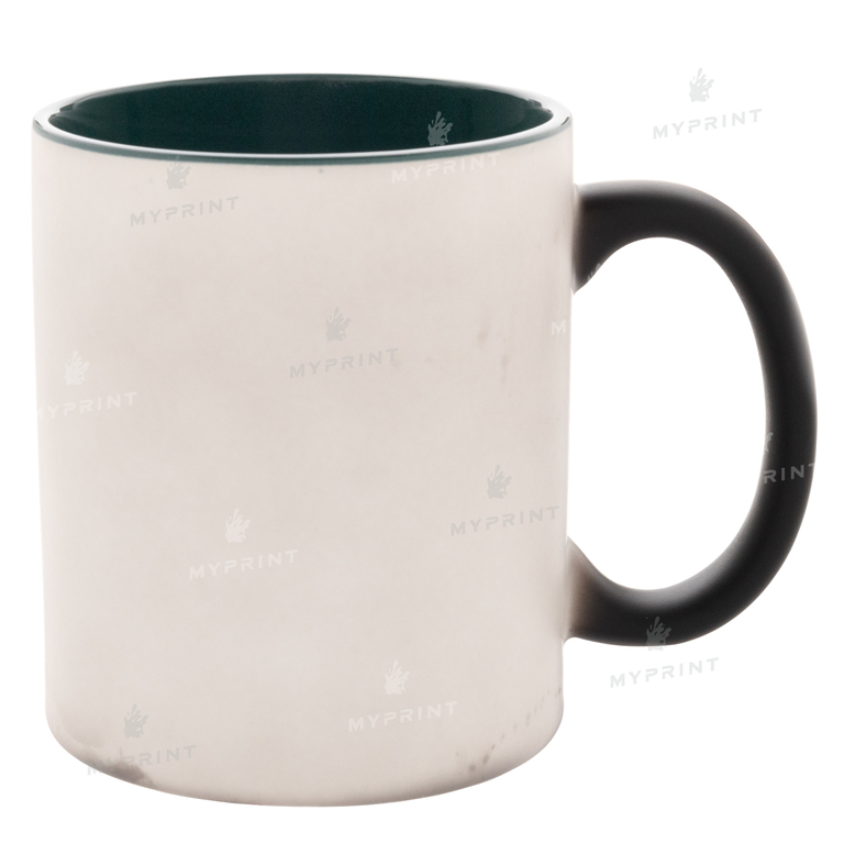 Кружка для сублимации хамелеон матовая внутри зеленая 11 Oz (330 мл) (6845)  Кружка для сублимации хамелеон матовая внутри зеленая 11 Oz (330 мл) (6845)