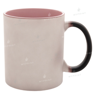Кружка для сублимации хамелеон матовая внутри розовая 11 Oz (330 мл) (6837) - фото 2 Кружка для сублимации хамелеон матовая внутри розовая 11 Oz (330 мл) (6837) - фото 2 - Заготовки для сублимации