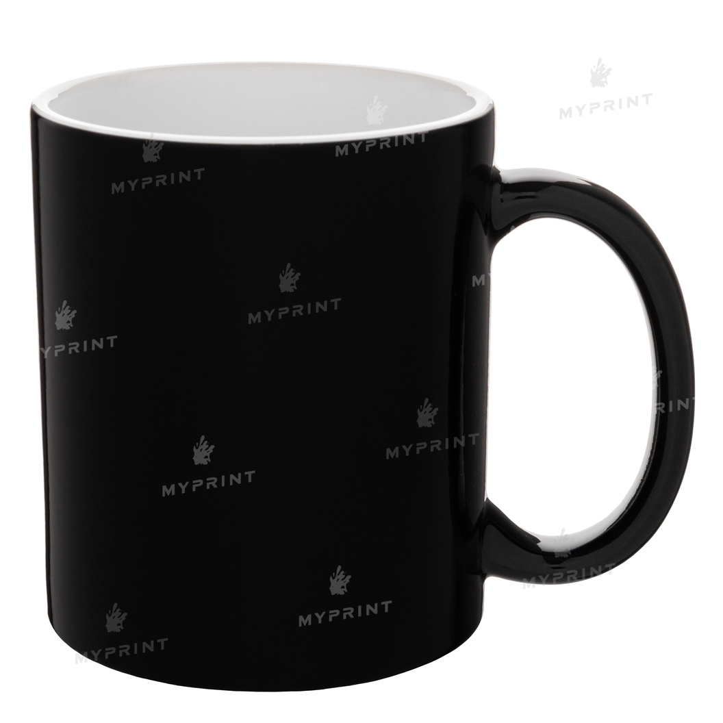 Чашка для сублімації хамелеон глянцева чорна 11 Oz (330 мл) (2068) - фото 1 Чашка для сублімації хамелеон глянцева чорна 11 Oz (330 мл) (2068) - фото 1 - Заготовки для сублімації