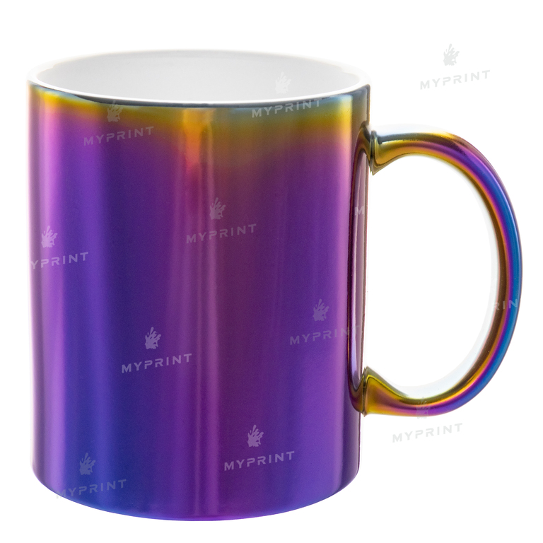 Кружка для сублимации металлик разноцветная 11 Oz (330 мл) (6857)  Кружка для сублимации металлик разноцветная 11 Oz (330 мл) (6857)