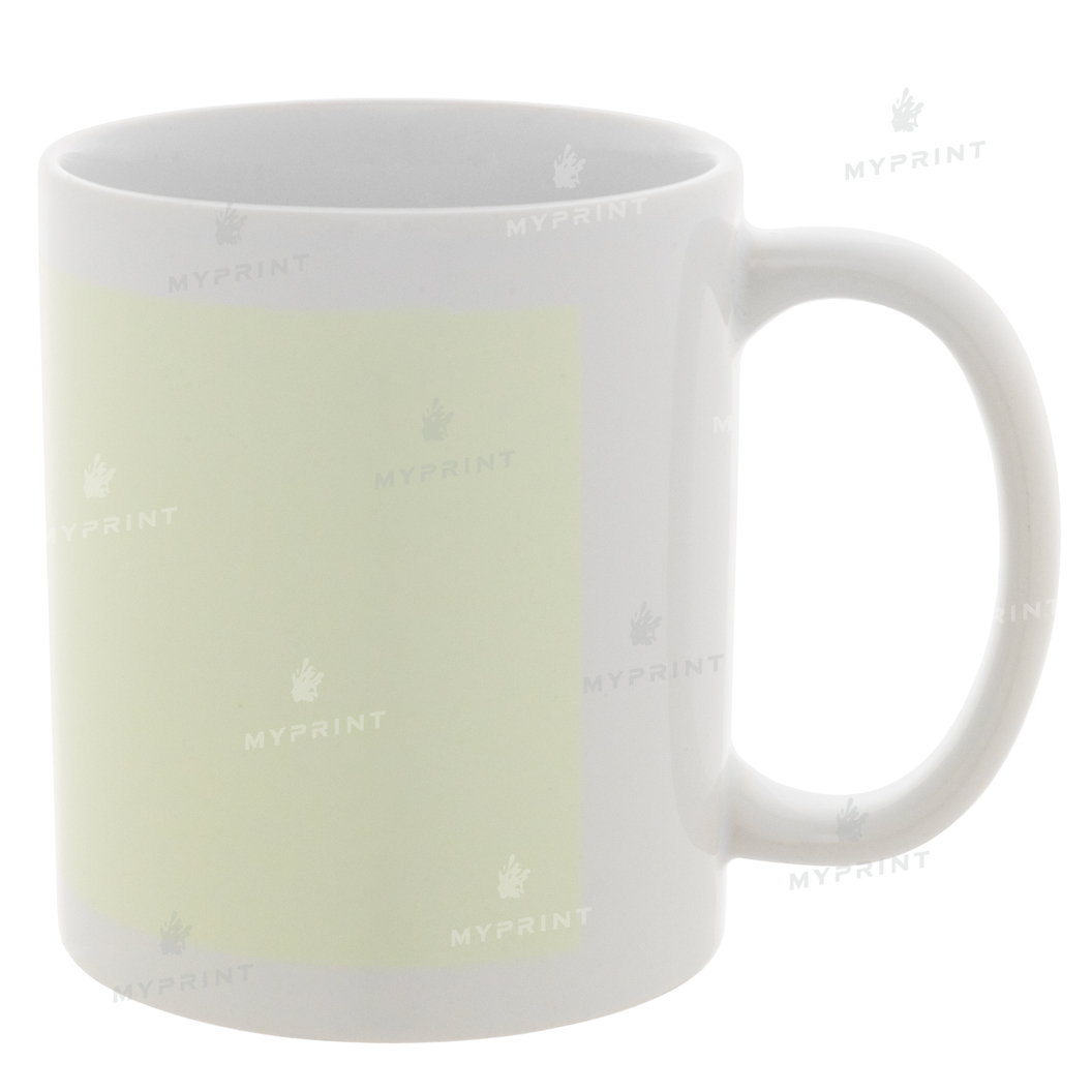Кружка для сублимации флуоресцентная с областью для печати белая 11 Oz (330 мл) (2070) - фото 1 Кружка для сублимации флуоресцентная с областью для печати белая 11 Oz (330 мл) (2070) - фото 1 - Заготовки для сублимации