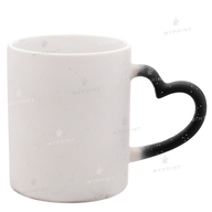 Чашка для сублімації хамелеон з ручкою у формі серця з блискітками матова чорна 11 Oz (330 мл) (6308) - фото 2 Чашка для сублімації хамелеон з ручкою у формі серця з блискітками матова чорна 11 Oz (330 мл) (6308) - фото 2 - Заготовки для сублімації