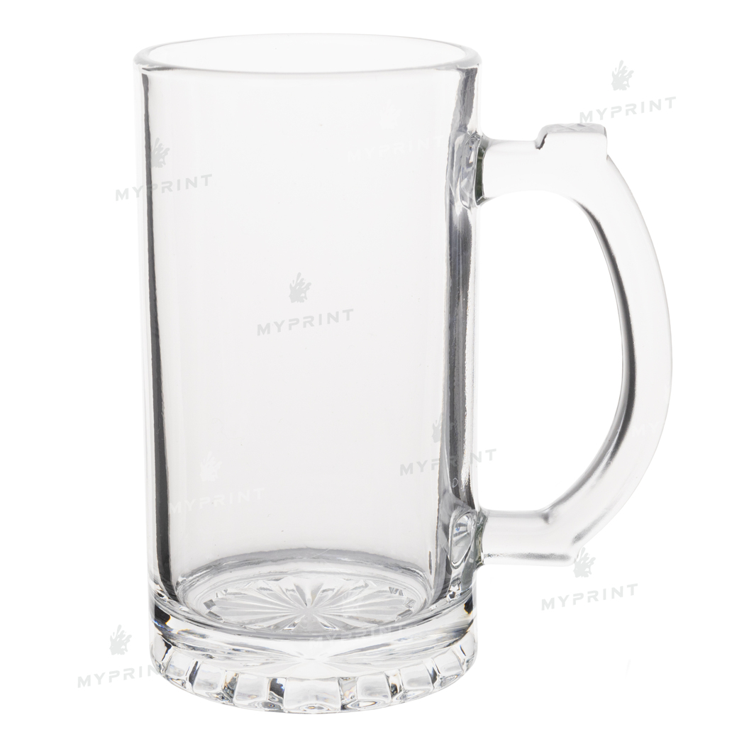 Beer glass for sublimation glass transparent (500 ml) (9493) - фото 1 Beer glass for sublimation glass transparent (500 ml) (9493) - фото 1 - Blanks for sublimation