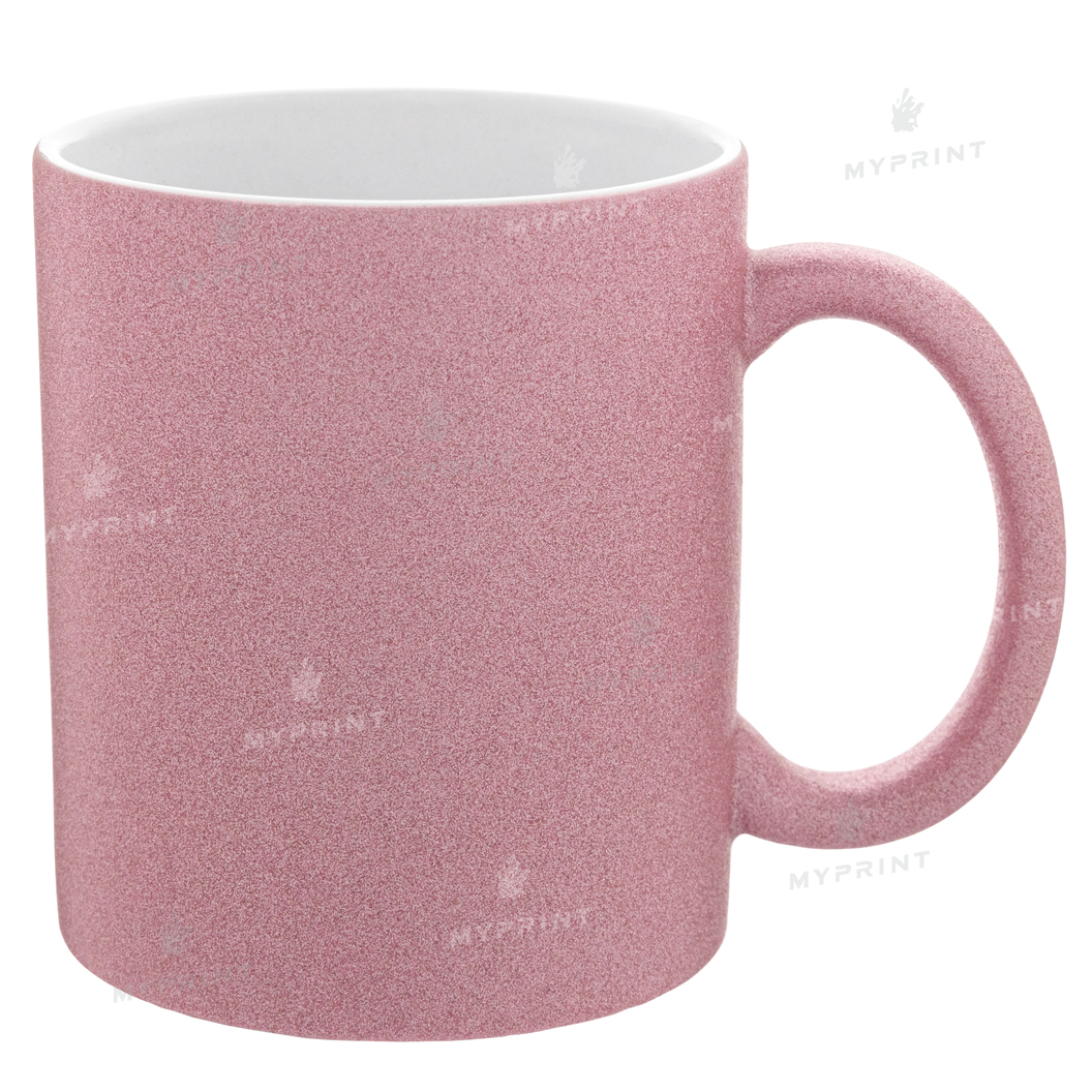 Кружка для сублимации глиттер розовая 11 Oz (330 мл) (6101) - фото 1 Кружка для сублимации глиттер розовая 11 Oz (330 мл) (6101) - фото 1 - Заготовки для сублимации