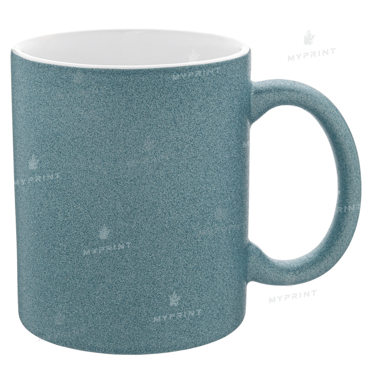 Кружка для сублимации глиттер голубая 11 Oz (330 мл) (6097)  Кружка для сублимации глиттер голубая 11 Oz (330 мл) (6097)