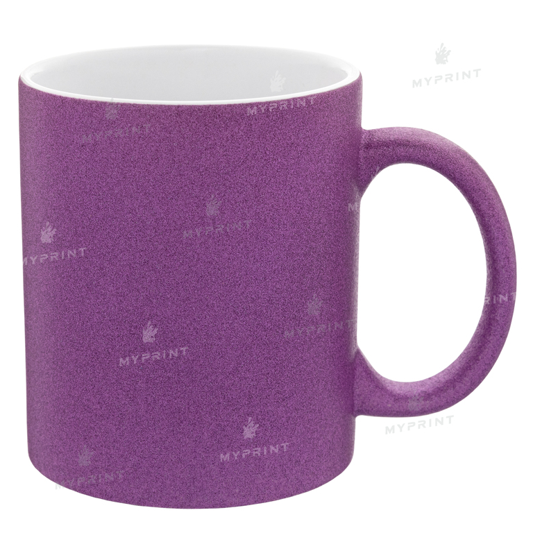 Кружка для сублимации глиттер пурпурная 11 Oz (330 мл) (6096)  Кружка для сублимации глиттер пурпурная 11 Oz (330 мл) (6096)