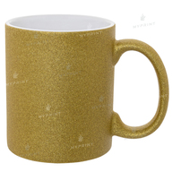 Кружка для сублимации глиттер золотистая 11 Oz (330 мл) (6100) - фото 1 Кружка для сублимации глиттер золотистая 11 Oz (330 мл) (6100) - фото 1 - Заготовки для сублимации
