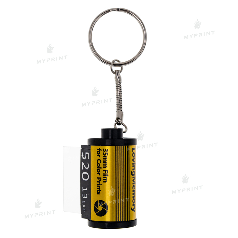 Double-sided plastic sublimation keychain in the form of photographic film 150*34 mm (9778)  Double-sided plastic sublimation keychain in the form of photographic film 150*34 mm (9778)