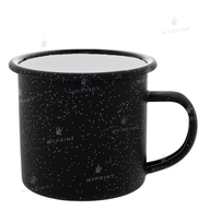 Sublimation Mug Metal Enamel Chameleon Glitter Matte Black 11 Oz (330 ml) (8159) - фото 1 Sublimation Mug Metal Enamel Chameleon Glitter Matte Black 11 Oz (330 ml) (8159) - фото 1 - Blanks for sublimation