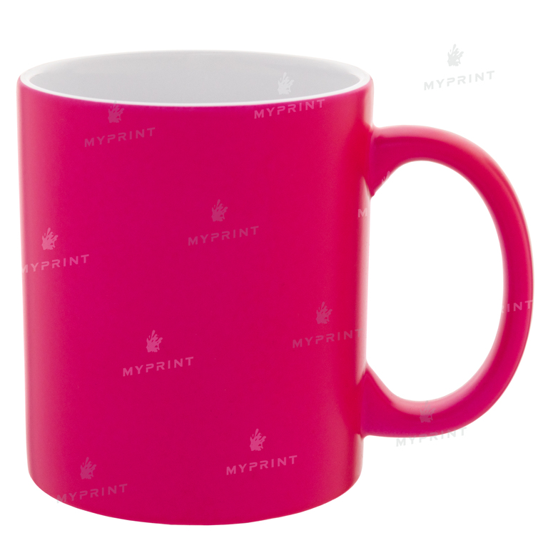 Кружка для сублимации цветная неоновая розовая 11 Oz (330 мл) (6088)  Кружка для сублимации цветная неоновая розовая 11 Oz (330 мл) (6088)