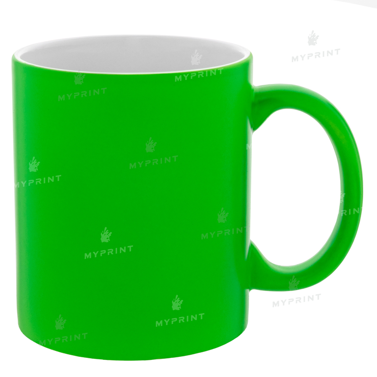 Кружка для сублимации цветная неоновая зеленая 11 Oz (330 мл) (6092)  Кружка для сублимации цветная неоновая зеленая 11 Oz (330 мл) (6092)
