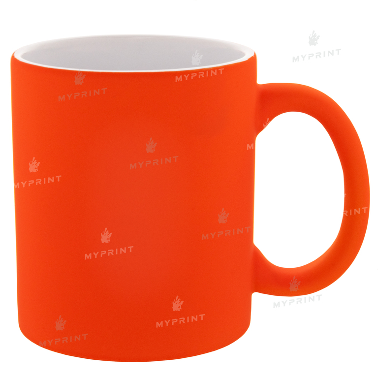 Кружка для сублимации прорезиненная (Soft-touch) оранжевая 11 Oz (330 мл) (6946)  Кружка для сублимации прорезиненная (Soft-touch) оранжевая 11 Oz (330 мл) (6946)