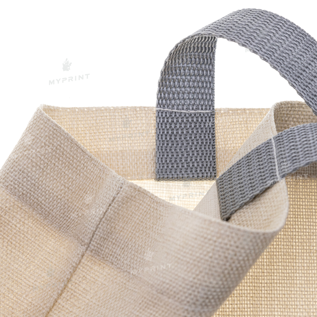 Shopper for sublimation linen vertical with gray handles 35*38.5 cm (9964) - фото 3 Shopper for sublimation linen vertical with gray handles 35*38.5 cm (9964) - фото 3 - Blanks for sublimation