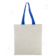 Shopper for sublimation linen vertical with blue handles 35*38.5 cm (9965) - фото 2 Shopper for sublimation linen vertical with blue handles 35*38.5 cm (9965) - фото 2 - Blanks for sublimation