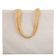 Shopper for sublimation linen horizontal with dark beige handles 40.5*35.5 cm (9972) - фото 1 Shopper for sublimation linen horizontal with dark beige handles 40.5*35.5 cm (9972) - фото 1 - Blanks for sublimation