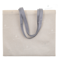 Shopper for sublimation linen horizontal with gray handles 40.5*35.5 cm (9976) - фото 1 Shopper for sublimation linen horizontal with gray handles 40.5*35.5 cm (9976) - фото 1 - Blanks for sublimation