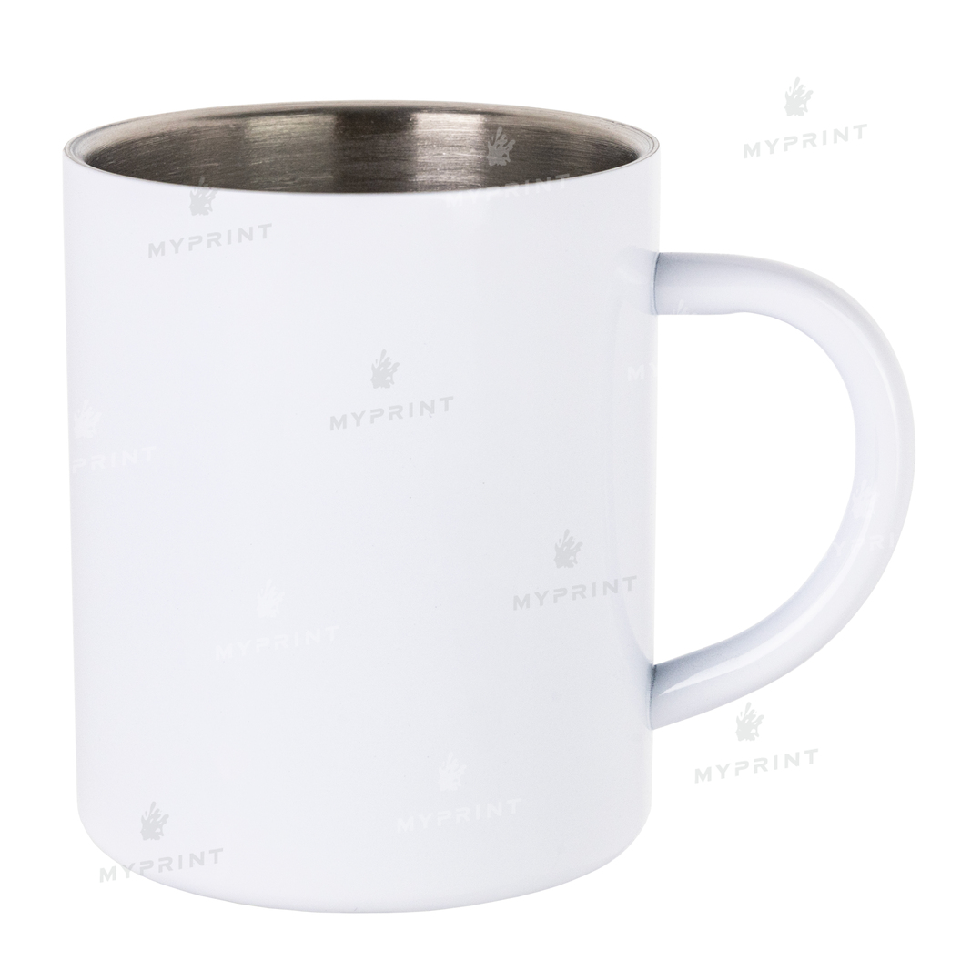 Cup for sublimation metal white (300 ml) (8376) - фото 3 Cup for sublimation metal white (300 ml) (8376) - фото 3 - Blanks for sublimation
