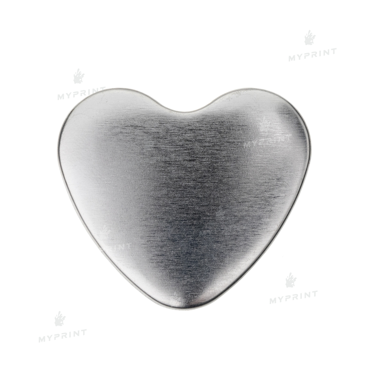 Заготовка для закатного значка сердце 39*45 мм (9878)  Заготовка для закатного значка сердце 39*45 мм (9878)
