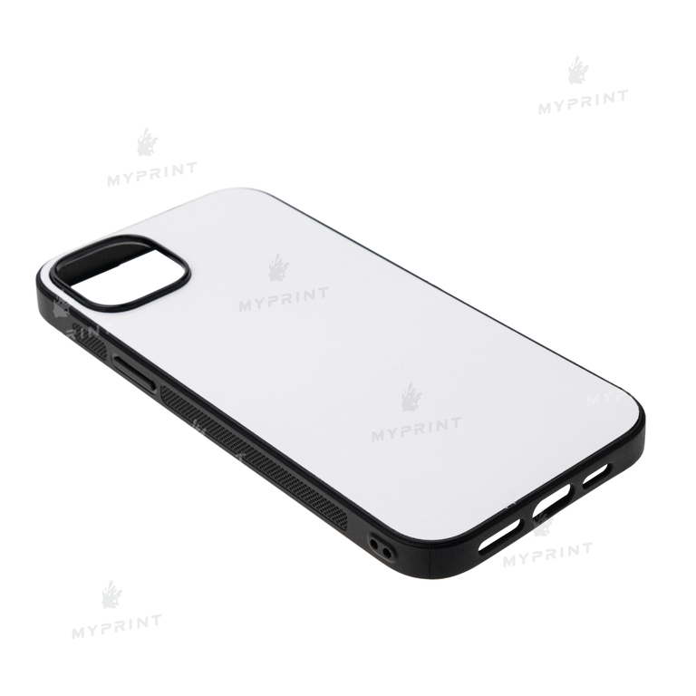 Чехол для сублимации 2D силиконовый (TPU) для iPhone 15 черный (9888)  Чехол для сублимации 2D силиконовый (TPU) для iPhone 15 черный (9888)