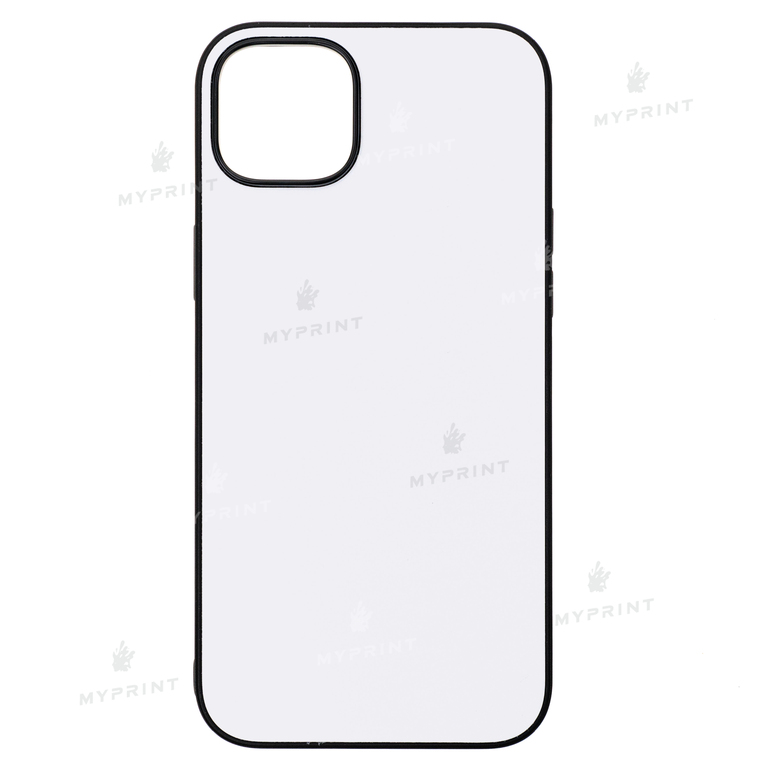 Чехол для сублимации 2D силиконовый (TPU) для iPhone 15 Plus черный (9891)  Чехол для сублимации 2D силиконовый (TPU) для iPhone 15 Plus черный (9891)