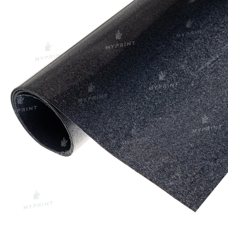 Термотрансферная пленка My Print PU Glitter черная 1 пог. м. (1*0,5 м) (9811)  Термотрансферная пленка My Print PU Glitter черная 1 пог. м. (1*0,5 м) (9811)