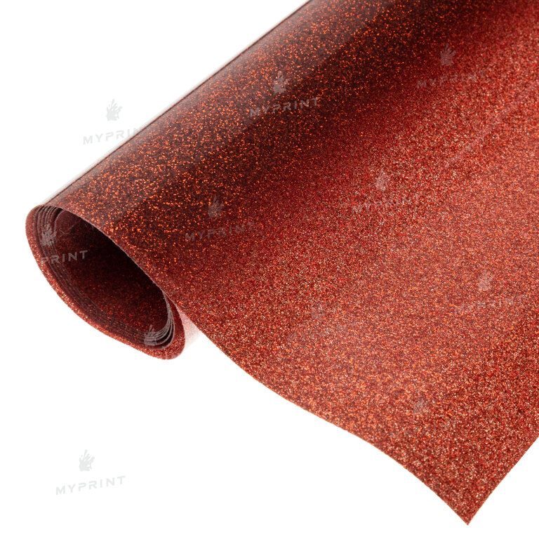 Термотрансферная пленка My Print PU Glitter красная 1 пог. м. (1*0,5 м) (9816)  Термотрансферная пленка My Print PU Glitter красная 1 пог. м. (1*0,5 м) (9816)