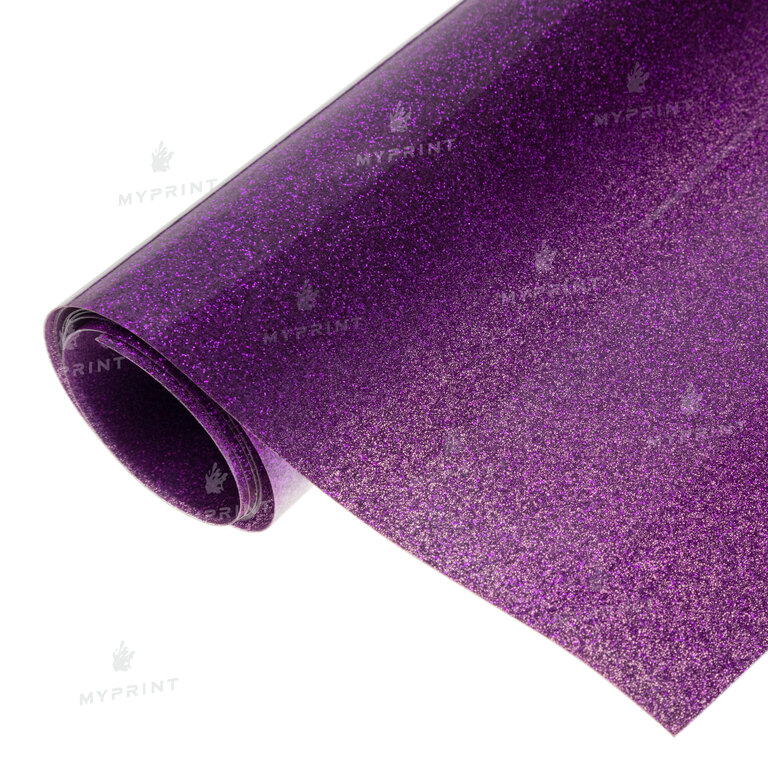 Thermal transfer film My Print PU Glitter purple 1 linear. m. (1*0.5 m) (9818)  Thermal transfer film My Print PU Glitter purple 1 linear. m. (1*0.5 m) (9818)