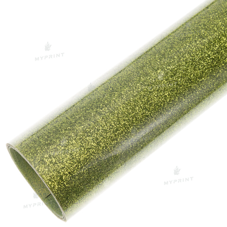 Термотрансферна плівка My Print PU Glitter салатова 1 пог. м. (1*0,5 м) (9821)  Термотрансферна плівка My Print PU Glitter салатова 1 пог. м. (1*0,5 м) (9821)