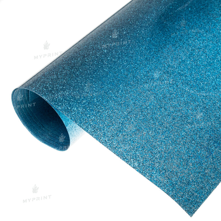 Thermal transfer film My Print PU Glitter blue 1 linear. m. (1*0.5 m) (9824)  Thermal transfer film My Print PU Glitter blue 1 linear. m. (1*0.5 m) (9824)
