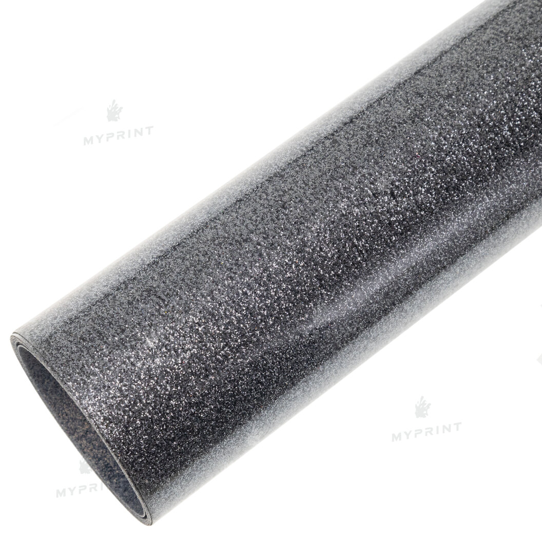 Thermal transfer film My Print PU Glitter gray 1 linear. m. (1*0.5 m) (9814) - фото 2 Thermal transfer film My Print PU Glitter gray 1 linear. m. (1*0.5 m) (9814) - фото 2 - Consumables for printing
