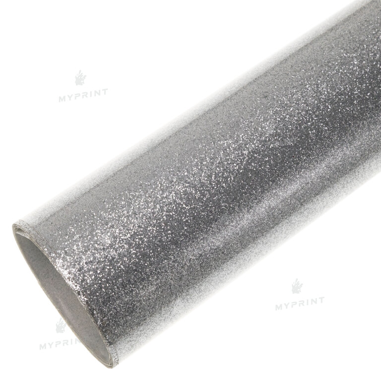 Термотрансферна плівка My Print PU Glitter срібляста 1 пог. м. (1*0,5 м) (9813)  Термотрансферна плівка My Print PU Glitter срібляста 1 пог. м. (1*0,5 м) (9813)