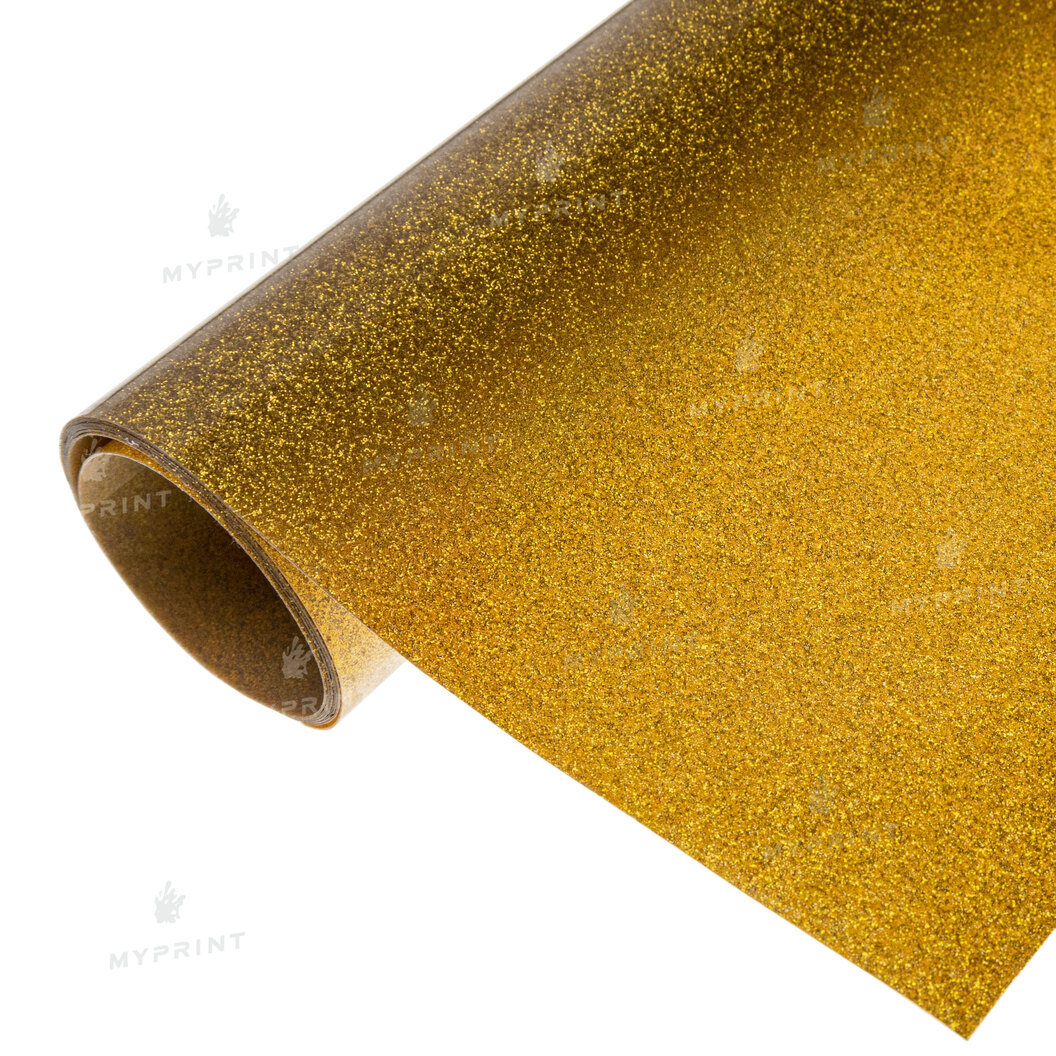 Термотрансферна плівка My Print PU Glitter жовто-золотиста 1 пог. м. (1*0,5 м) (9825) - фото 1 Термотрансферна плівка My Print PU Glitter жовто-золотиста 1 пог. м. (1*0,5 м) (9825) - фото 1 - Плотери і матеріали для порізки