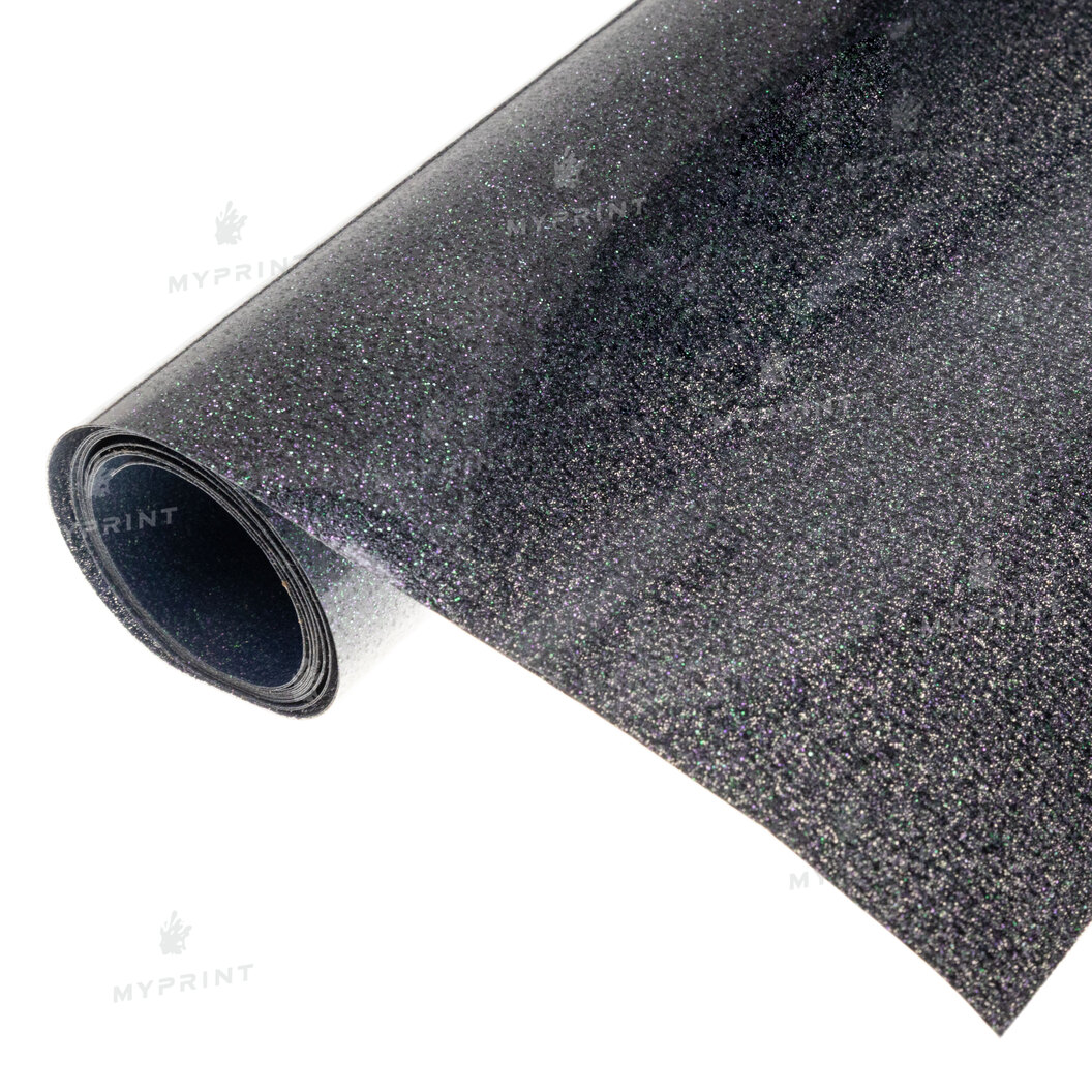Термотрансферна плівка My Print PU Glitter неонова чорна 1 пог. м. (1*0,5 м) (9831) - фото 1 Термотрансферна плівка My Print PU Glitter неонова чорна 1 пог. м. (1*0,5 м) (9831) - фото 1 - Витратні матеріали для друку