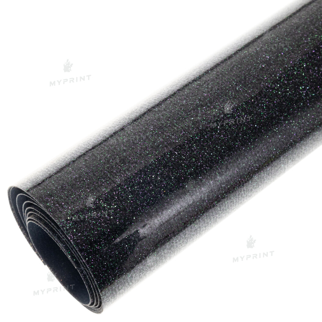 Термотрансферна плівка My Print PU Glitter неонова чорна 1 пог. м. (1*0,5 м) (9831) - фото 2 Термотрансферна плівка My Print PU Glitter неонова чорна 1 пог. м. (1*0,5 м) (9831) - фото 2 - Витратні матеріали для друку
