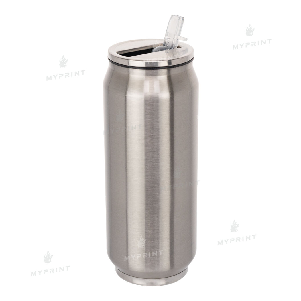 Thermal mug for sublimation metal (steel 304) "Coca Cola" silver (400 ml) (10009) - фото 1 Thermal mug for sublimation metal (steel 304) "Coca Cola" silver (400 ml) (10009) - фото 1 - Blanks for sublimation