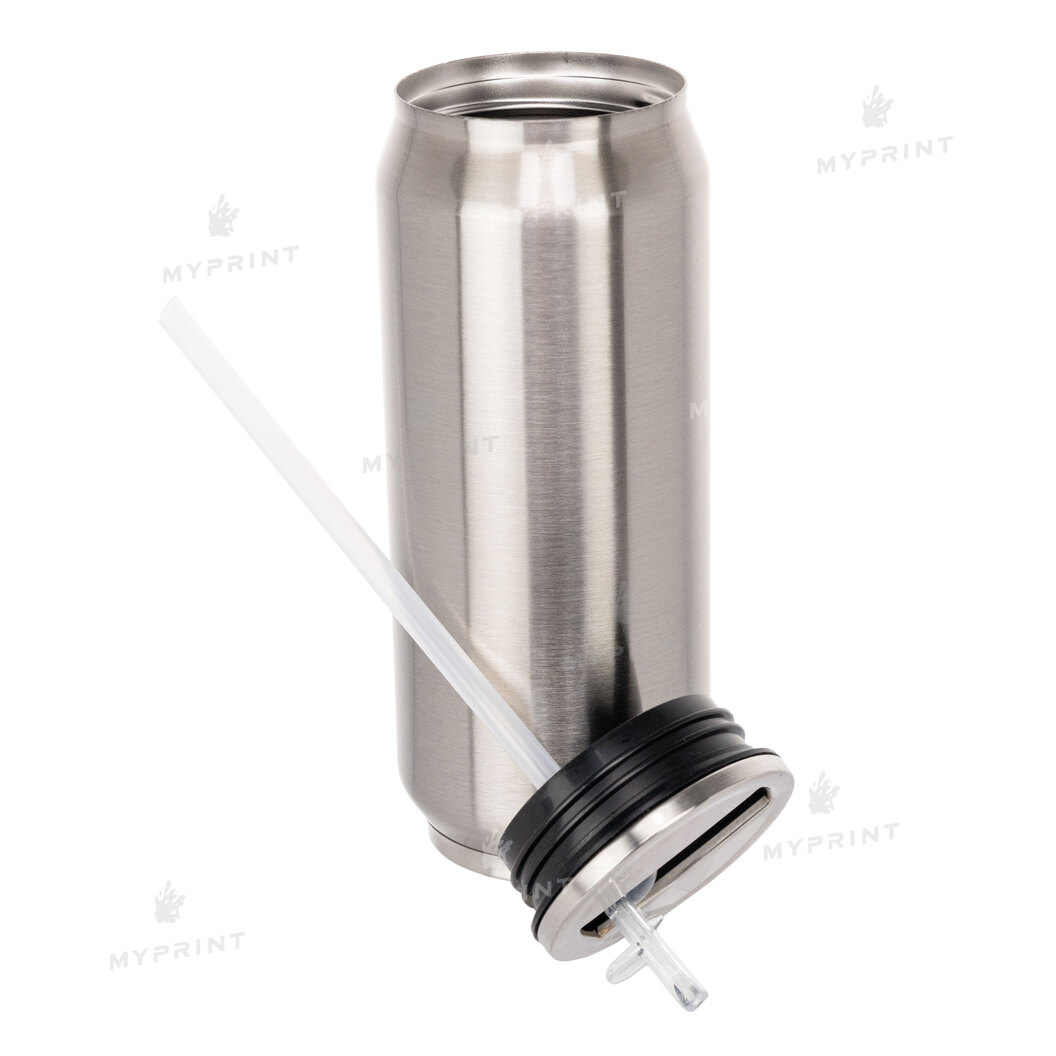 Thermal mug for sublimation metal (steel 304) "Coca Cola" silver (400 ml) (10009) - фото 2 Thermal mug for sublimation metal (steel 304) "Coca Cola" silver (400 ml) (10009) - фото 2 - Blanks for sublimation