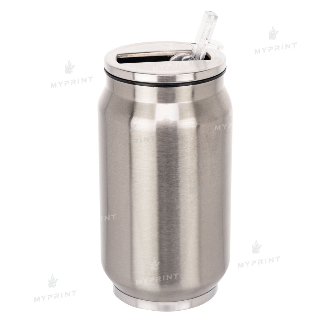 Thermal mug for sublimation metal (steel 304) "Coca Cola" silver (250 ml) (10008) - фото 1 Thermal mug for sublimation metal (steel 304) "Coca Cola" silver (250 ml) (10008) - фото 1 - Blanks for sublimation