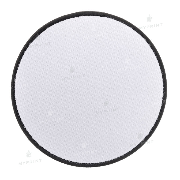 Sublimation round mouse pad with black overlock 20*0.3 cm (10016)  Sublimation round mouse pad with black overlock 20*0.3 cm (10016)