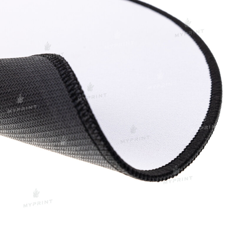 Sublimation round mouse pad with black overlock 20*0.3 cm (10016)  Sublimation round mouse pad with black overlock 20*0.3 cm (10016)