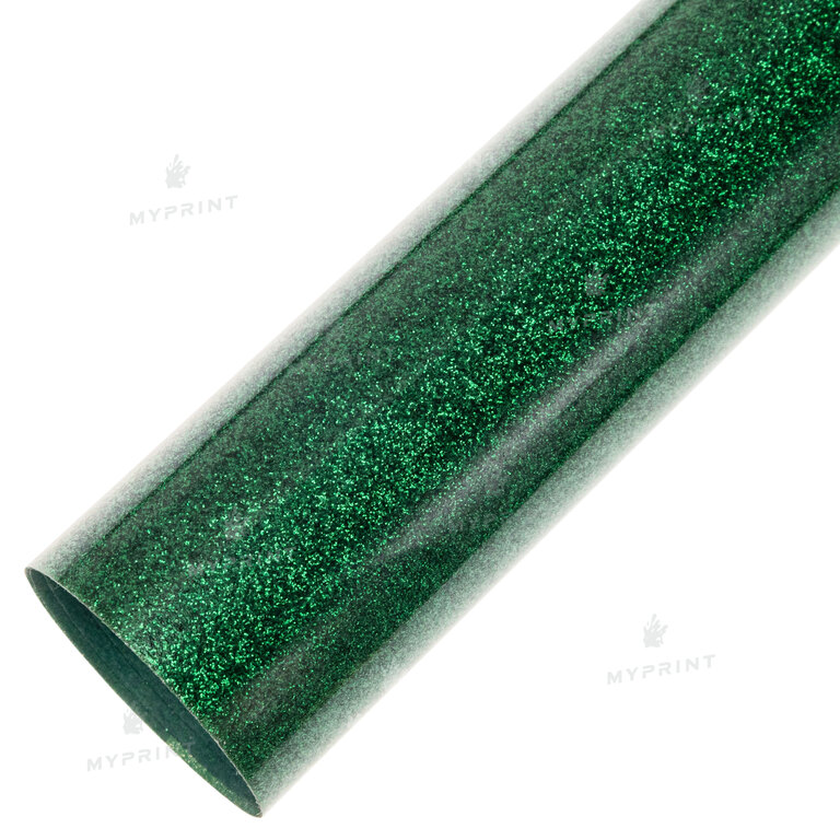 Термотрансферная пленка My Print PU Glitter зеленая 1 пог. м. (1*0,5 м) (9822)  Термотрансферная пленка My Print PU Glitter зеленая 1 пог. м. (1*0,5 м) (9822)