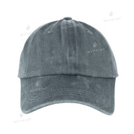 Кепка шестиклинка хлопок Vintage потертая светло-серая (10038) - фото 2 Кепка шестиклинка хлопок Vintage потертая светло-серая (10038) - фото 2 - Заготовки для сублимации
