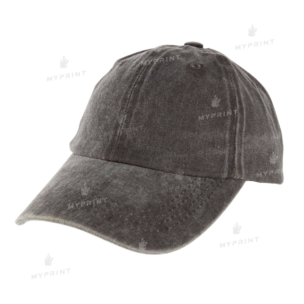 Кепка шестиклинка хлопок Vintage потертая коричневая (10030) - фото 1 Кепка шестиклинка хлопок Vintage потертая коричневая (10030) - фото 1 - Заготовки для сублимации